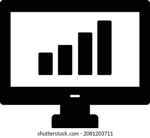 online graph Isolated Vector icon which can easily modify or edit

