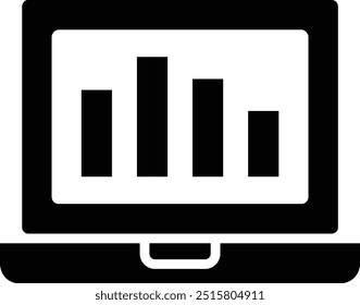 Online graph Vector Icon Design Illustration