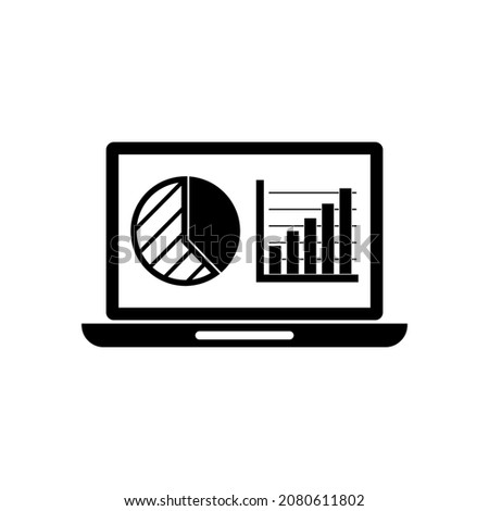 online graphic and diagram icon vector sign symbol