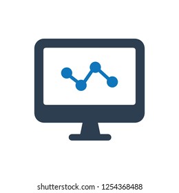  Online graphical report icon