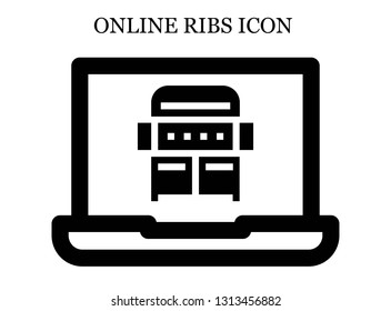 online Grill icon. Editable online Grill icon for web or mobile.