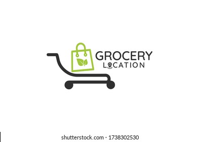 online grocery store logo design template