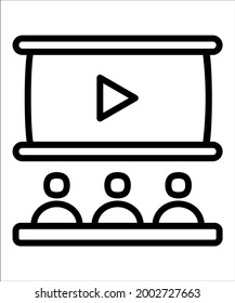 Online, group study fully editable vector icon

