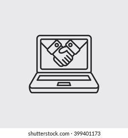 online handshake icon