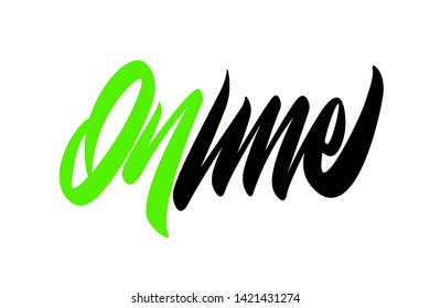 Online handwritten vector lettering design. Vector calligraphy illustration isolated. Typography for banners, badges, postcard, t-shirt, prints, posters.
