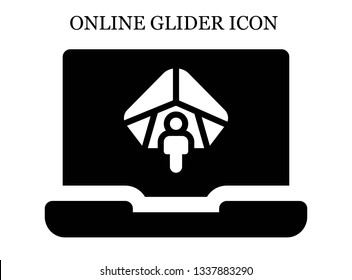online Hang gliding icon. Editable online Hang gliding icon for web or mobile.
