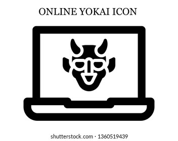 online Hannya icon. Editable online Hannya icon for web or mobile.