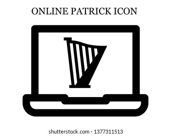 online Harp icon. Editable online Harp icon for web or mobile.