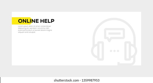 ONLINE HELP BANNER CONCEPT