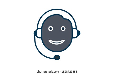 Online Help icon Flat style vector illustration. Can be used for web and mobile apps