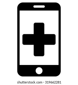 Online Help vector icon. Style is flat symbol, black color, rounded angles, white background.