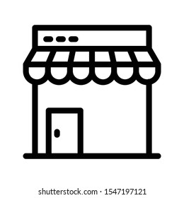 online home vector thin line icon
