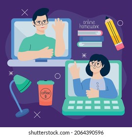 Webdesign für Hausaufgaben mit Menschen und Computern