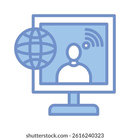 Online Icon Element For Design