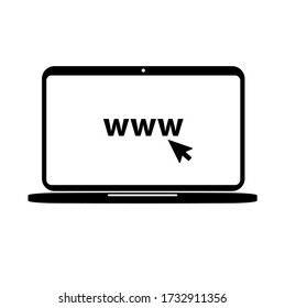 online icon on white background