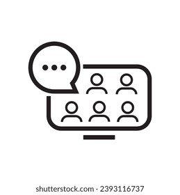 online icon on white background