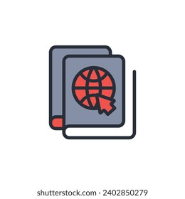 online icon. vector.Editable stroke.linear style sign for use web design,logo.Symbol illustration.