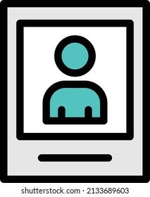Online-Symbol mit weißem Hintergrund.Symbol mit Online-Kandidatensymbol.color-Symbol