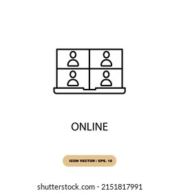 online icons  symbol vector elements for infographic web
