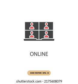 online icons  symbol vector elements for infographic web