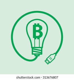 Online Idea Bulb Thailand Bath Icon, vector illustration