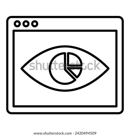 Online impression report icon in trendy outline style design. Vector illustration isolated on white background.