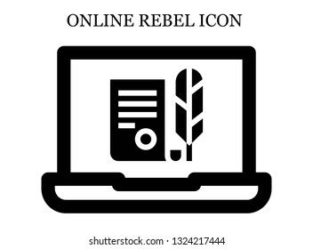 online Independence icon. Editable online Independence icon for web or mobile.