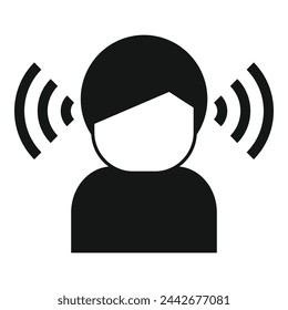 Online Influencer-Icon einfacher Vektor. Neue beste Bewertung Blogger. Person Avatar
