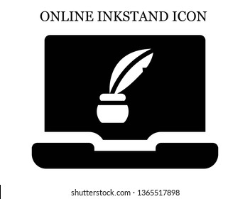 online Inkwell icon. Editable online Inkwell icon for web or mobile.