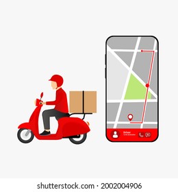 Online instant package delivery courier, Shipping from Costumer to Destination