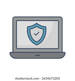Online insurance :Vector Icon which can easily modify or edit

