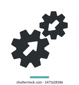 On-Line Integration icon vector illustration logo template for many purpose