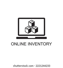 online inventory icon , management icon