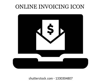 online Invoice icon. Editable online Invoice icon for web or mobile.