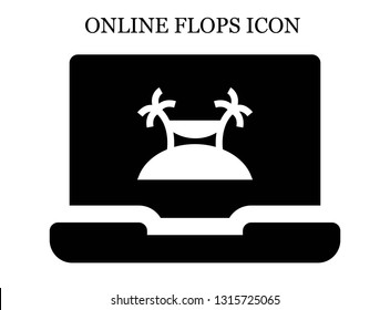 online Island icon. Editable online Island icon for web or mobile.