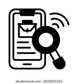 Online Job Icon Element for Design