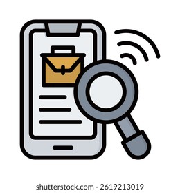 Elemento de icono de trabajo en línea para diseño