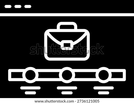 Online Job Search Website with Briefcase Icon