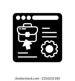 Online Job Services icon in vector. Illustration