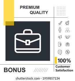 Online jobs resource vector thin line icon with modern background