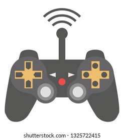 Online Joystick flat icon design