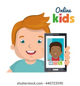 online kids design, vector illustration eps10 graphic 