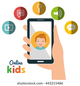 online kids design, vector illustration eps10 graphic 
