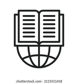Online Knowledge icon vector image. Can also be used for Physical Fitness. Suitable for mobile apps, web apps and print media.