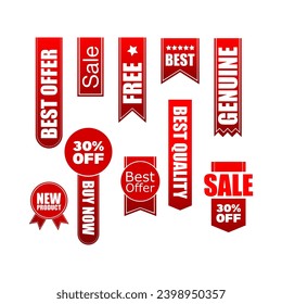 diseño de conjunto de tiendas de etiquetas en línea