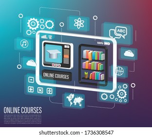 Online learning with 3d  tablet online class on 3D Tablet 