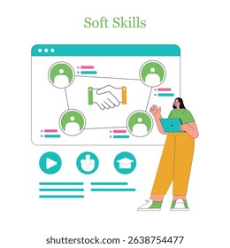 Online learning benefits from the development of soft skills through digital platforms. Collaboration and communication enhance engagement and learning experiences for users in various settings