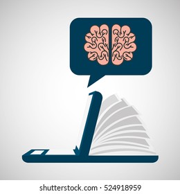 online learning education brain knowledge vector illustration eps 10