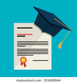 Online learning education graphic design, vector illustration.