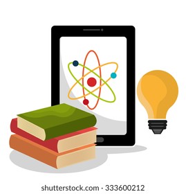 Online learning education graphic design, vector illustration.